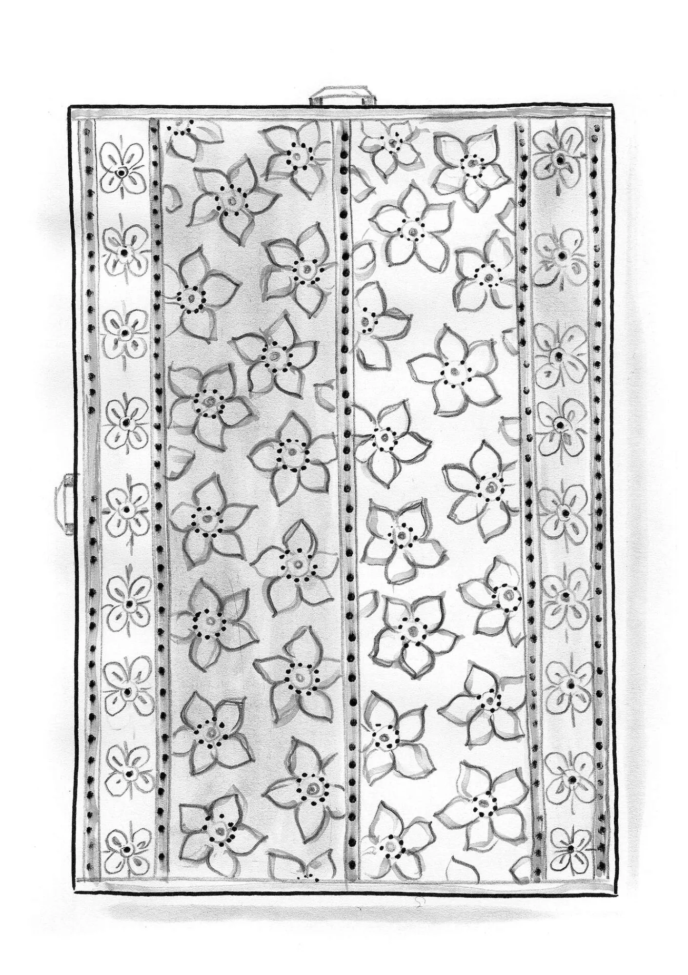 Gudrun Sjödén Heimtextilien|Bad-Accessoires>Badetuch „Stars“ aus Bio-Baumwolle Auster