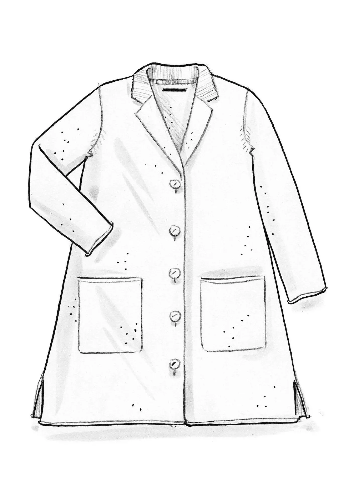 Gudrun Sjödén Jacken & Mäntel|Strickjacken>Gestrickter Blazer aus gefilzter Bio-Wolle Dunkelpetrol