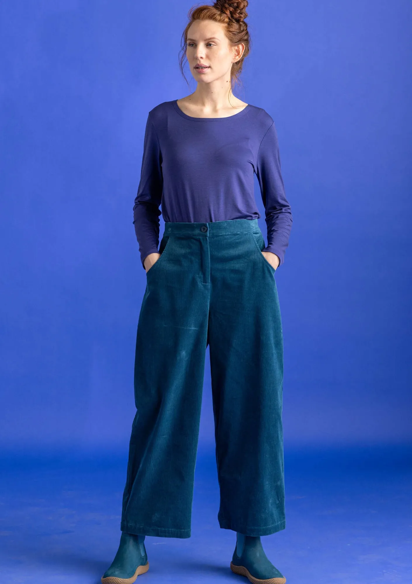 Gudrun Sjödén Pullover & Shirts>Jerseyshirt „Helga“ aus Lyocell/Elasthan Veilchen