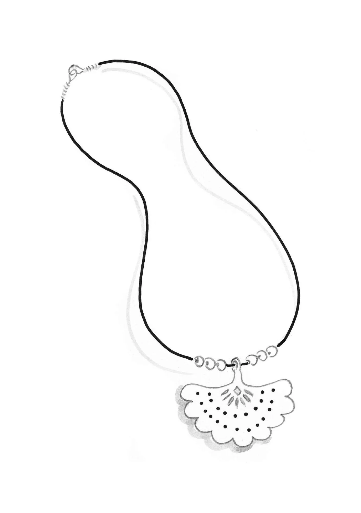 Gudrun Sjödén Schmuck>Kettenanhänger „Kristina“ aus Silber
