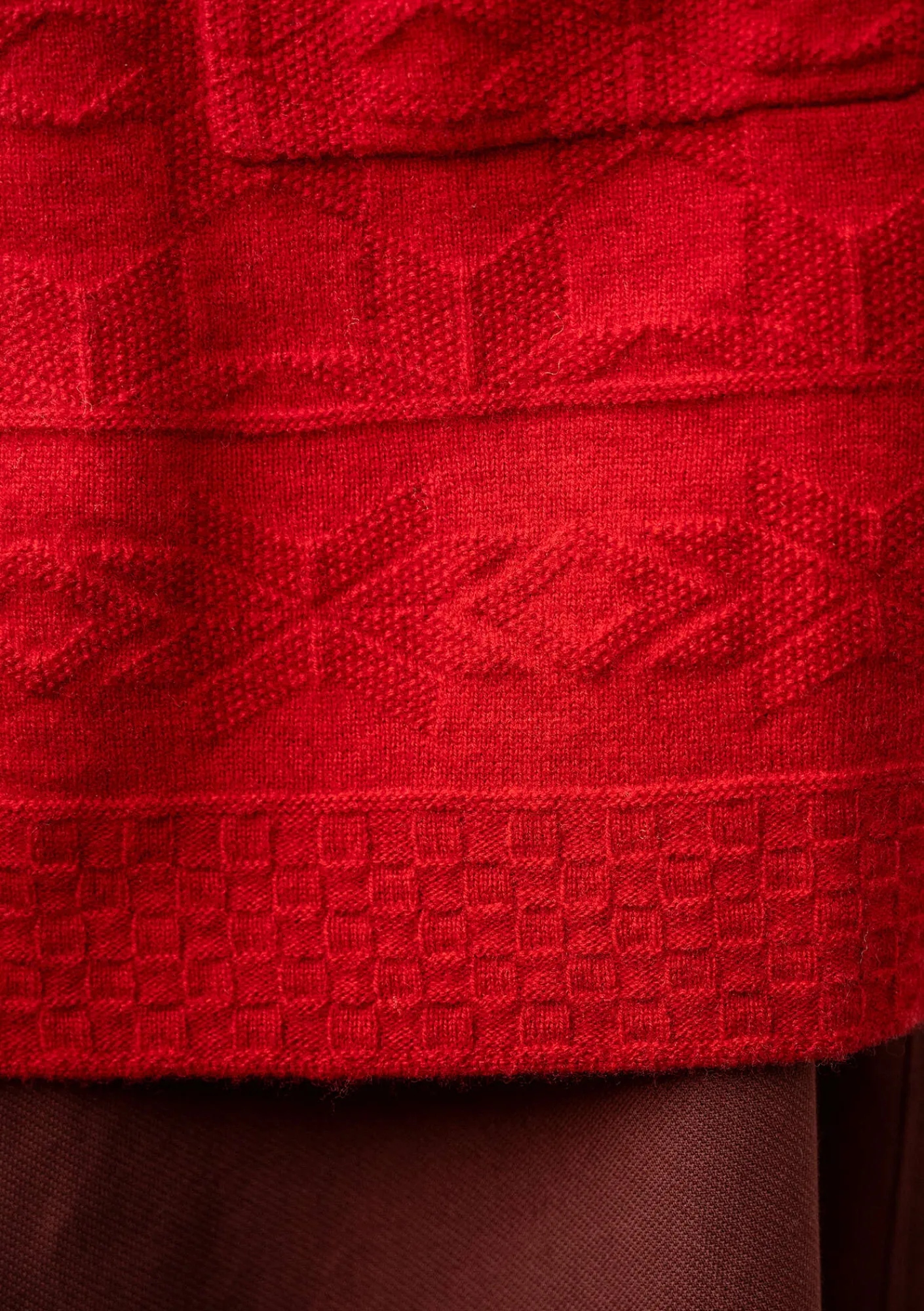 Gudrun Sjödén Strickjacken>Langstrickjacke „Capella“ aus Lammwolle Tomate-melange