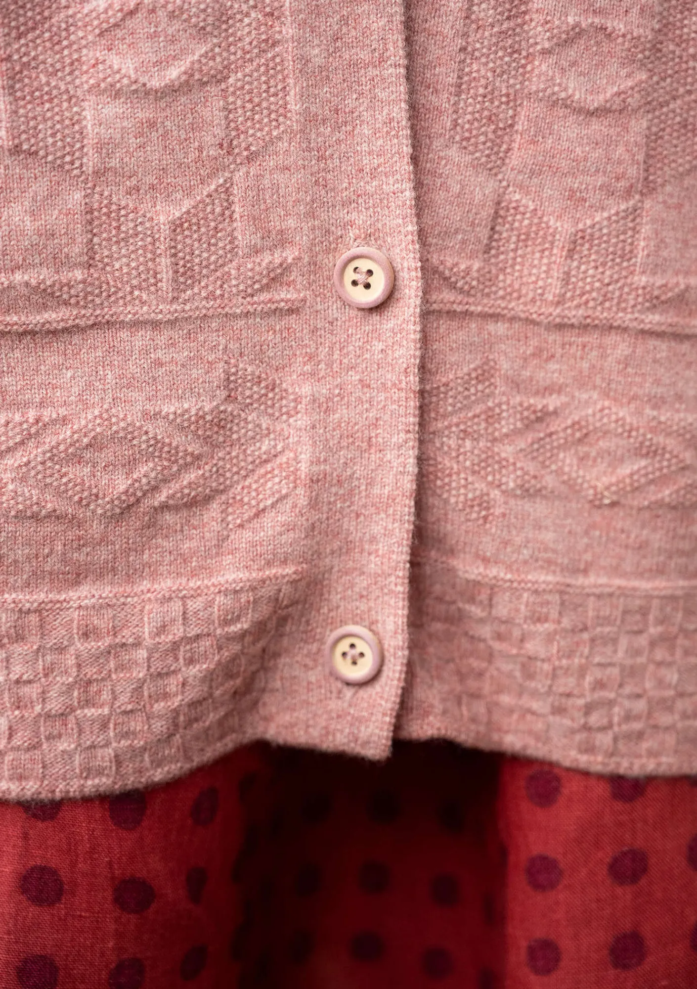Gudrun Sjödén Strickjacken>Langstrickjacke „Capella“ aus Lammwolle Aschrosa-melange