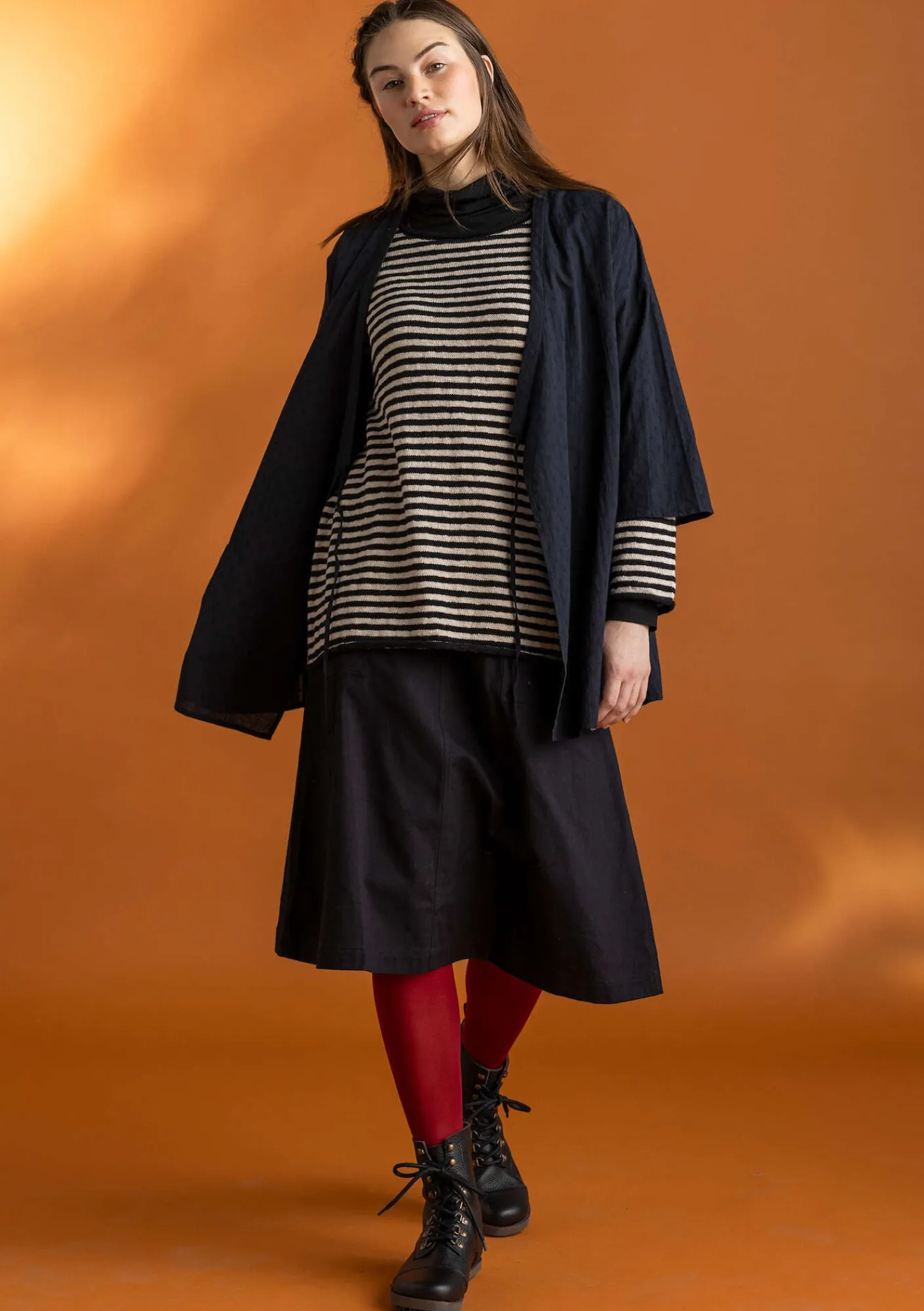 Gudrun Sjödén Pullover & Shirts>Lieblingspullover aus Bio-Baumwolle Schwarz-natur