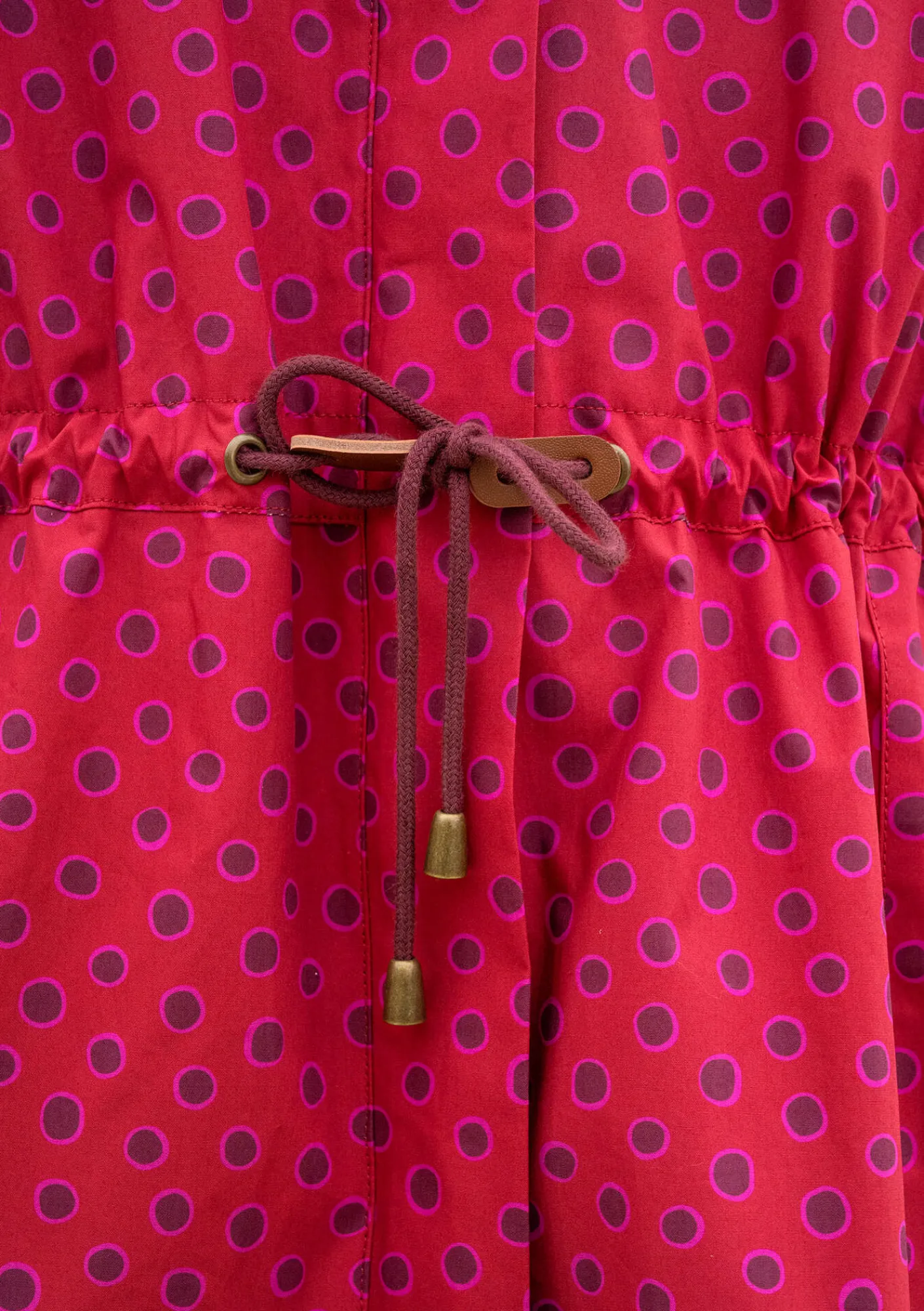 Gudrun Sjödén Jacken & Mäntel>Parka „Lucy“ aus Bio-Baumwollgewebe Moosbeere-gemustert
