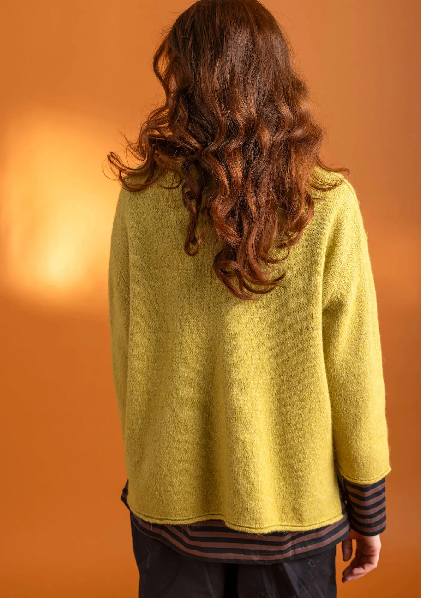 Gudrun Sjödén Pullover & Shirts>Pullover aus Alpakagemisch Olivenöl-melange