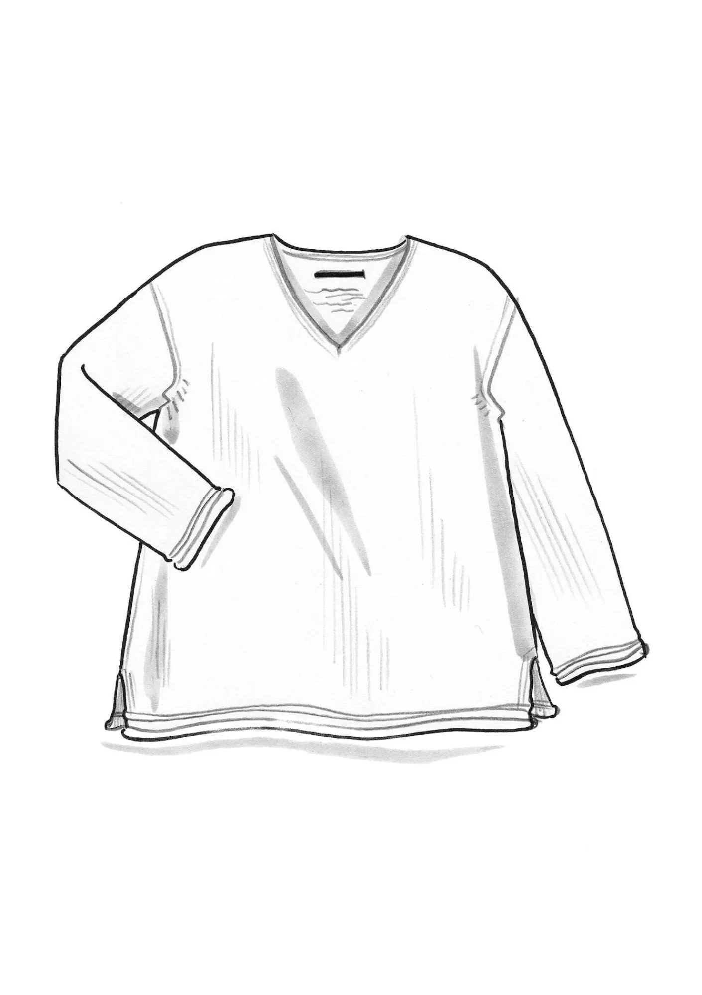 Gudrun Sjödén Pullover & Shirts>Pullover aus Alpakagemisch Olivenöl-melange