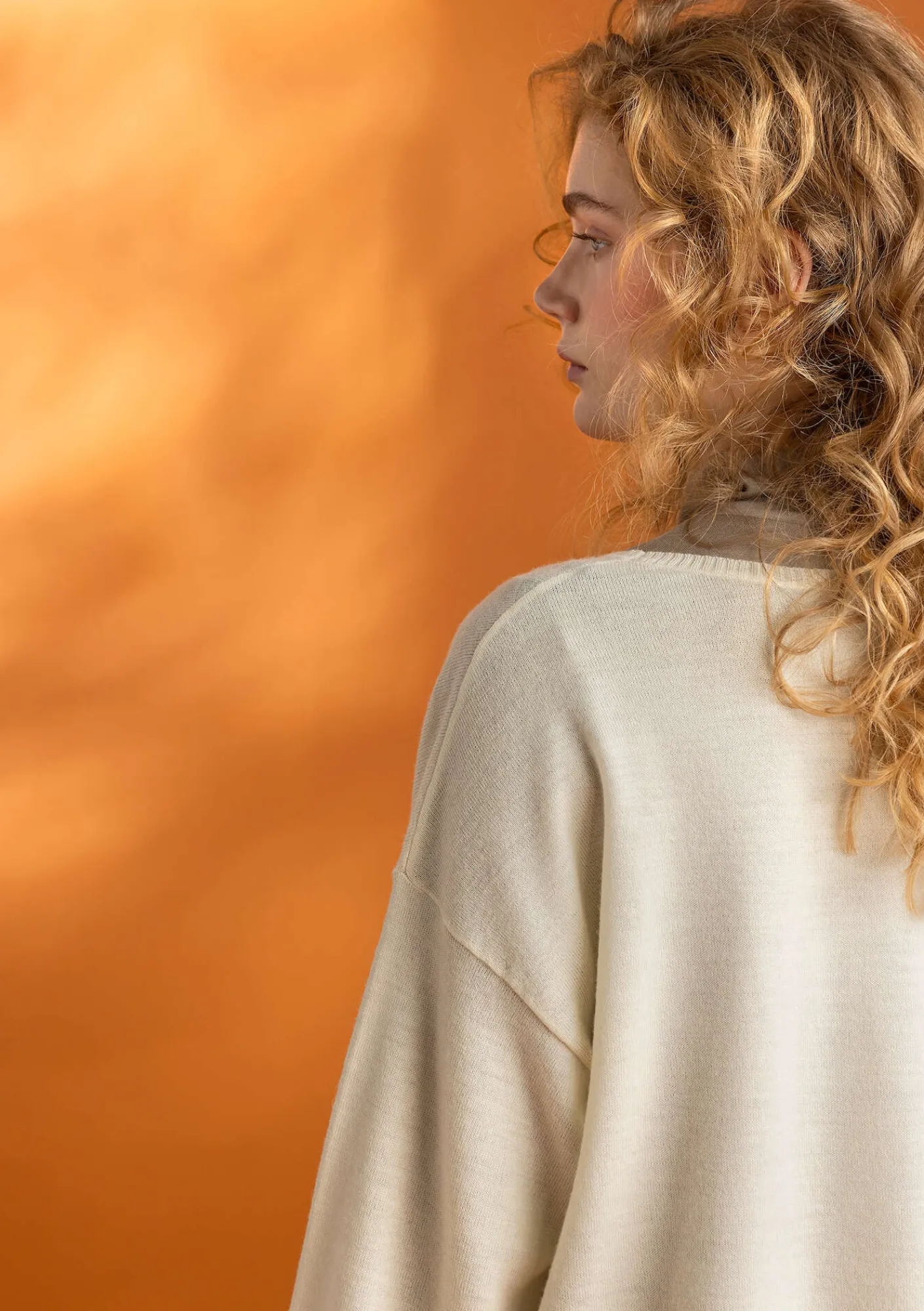 Gudrun Sjödén Pullover & Shirts>Pullover aus Bio-Wolle Ungefärbt