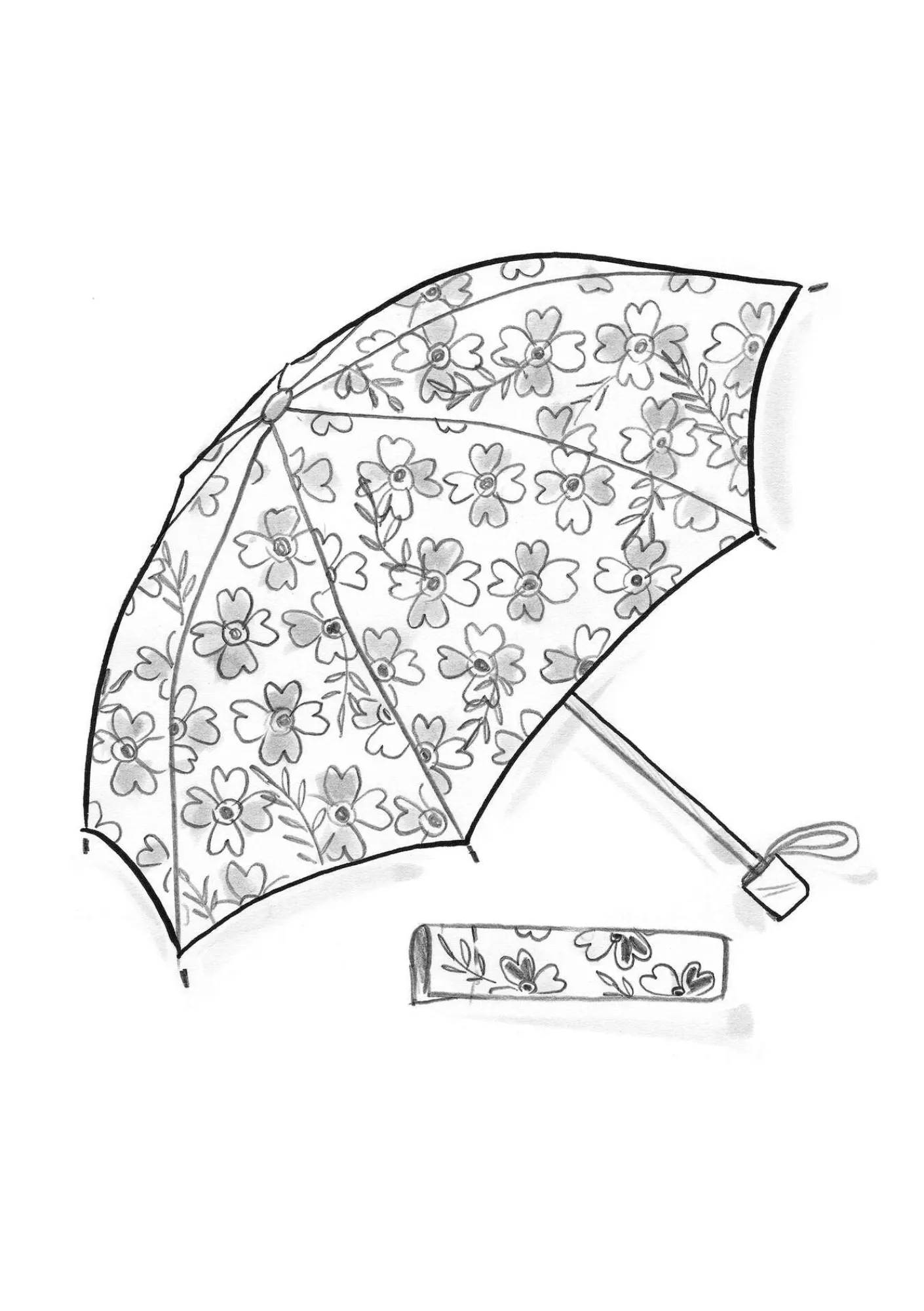 Gudrun Sjödén Accessoires>Regenschirm „Peggy“ aus Recycling-Polyester Hibiskus