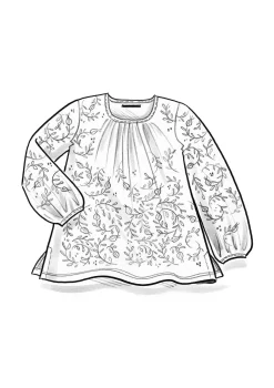 Gudrun Sjödén Pullover & Shirts>Shirt „Aurora“ aus Bio-Baumwolle/Modal/Elasthan Dunkelaubergine