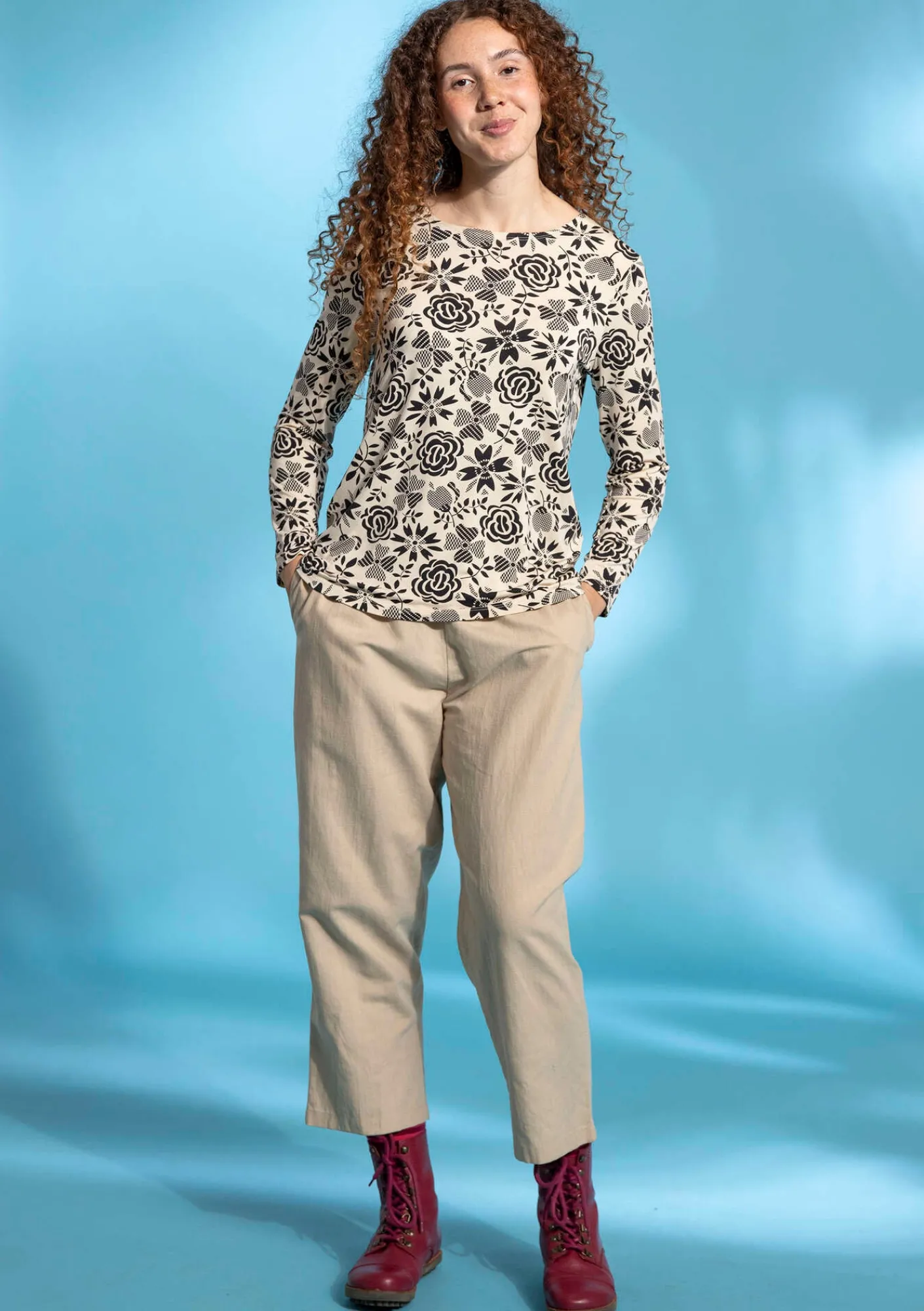 Gudrun Sjödén Pullover & Shirts>Shirt „Karin“ aus Micromodal/Elasthan Schwarz