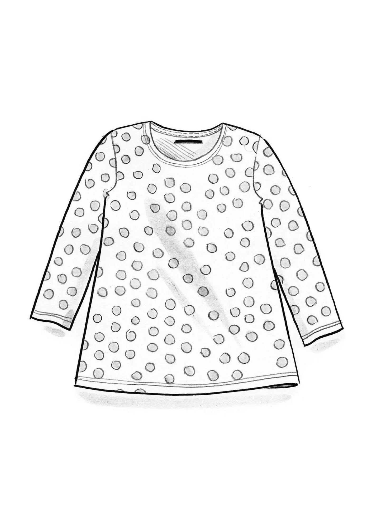 Gudrun Sjödén Pullover & Shirts>Shirt „Mika“ aus Bio-Baumwolle/Modal Alpenveilchen/sonnengelb