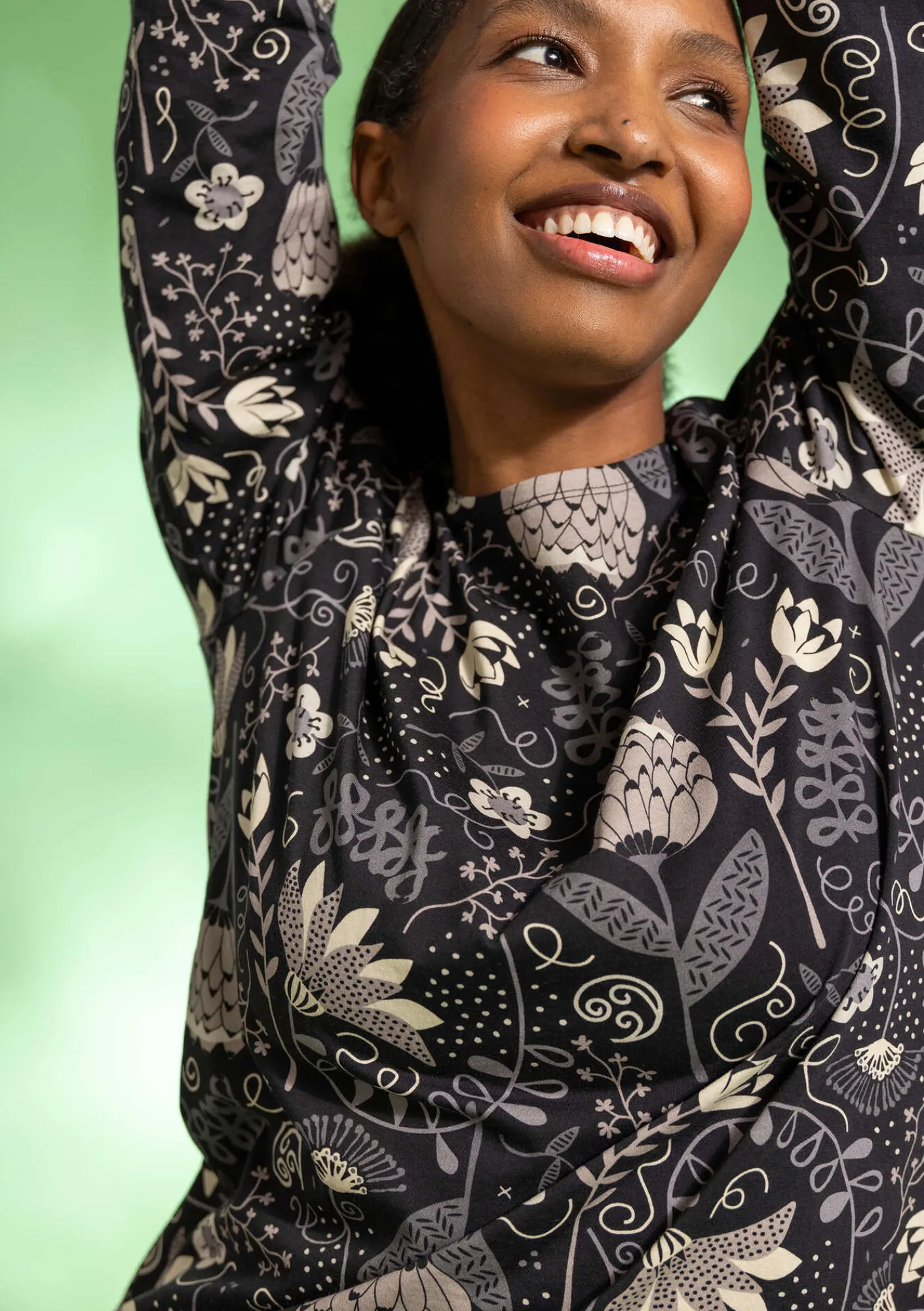 Gudrun Sjödén Pullover & Shirts>Shirt „Pacific“ aus Bio-Baumwolle Schwarz