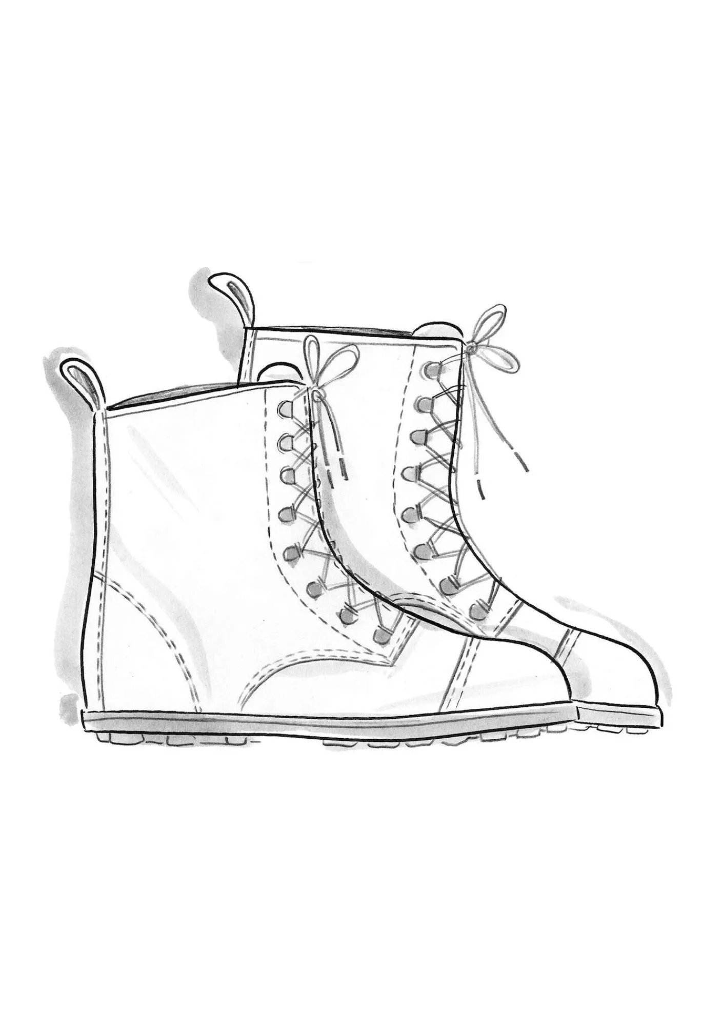 Gudrun Sjödén Schuhe>Stiefeletten aus Nappaleder Purpur