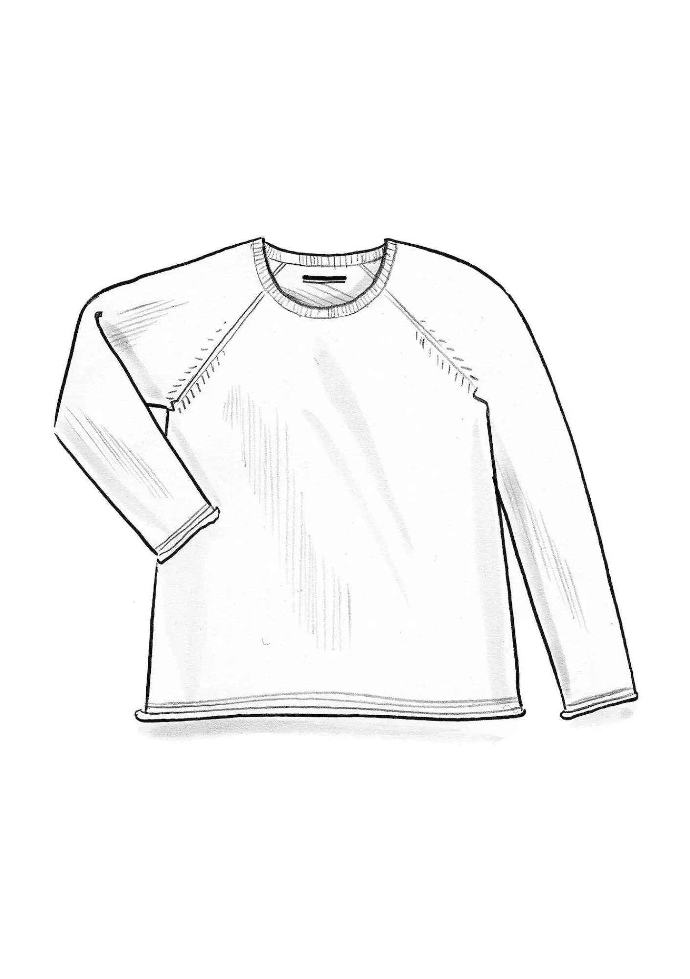 Gudrun Sjödén Pullover & Shirts>Strickpullover aus Bio-/Recycling-Baumwolle Ungefärbt