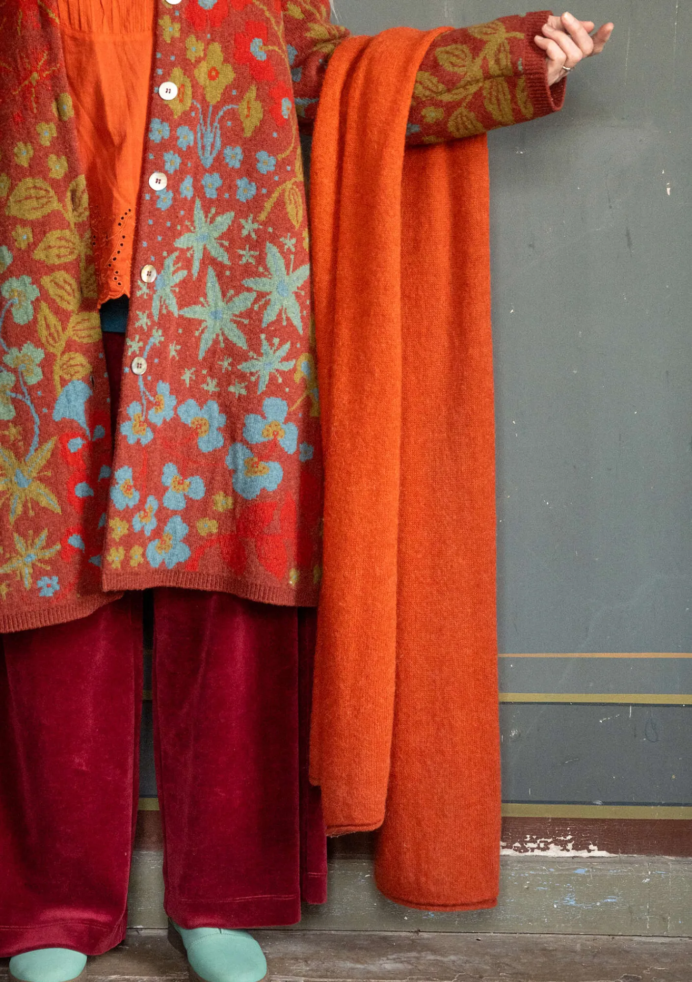 Gudrun Sjödén Accessoires|Schals Und Tücher>Strickschal aus Alpakagemisch Henna