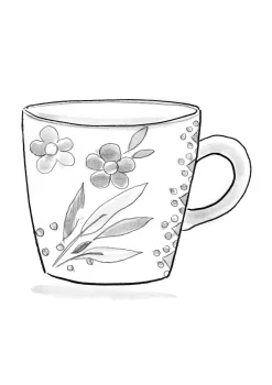 Gudrun Sjödén Geschirr|Küche & Esszimmer>Tasse „Flower pots“ aus Keramik Apfelgrün