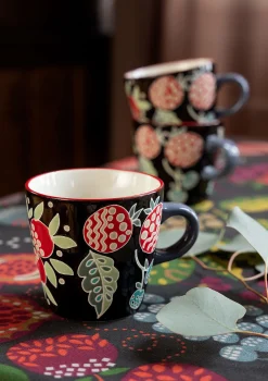 Gudrun Sjödén Geschirr|Küche & Esszimmer>Tasse „Fruits“ aus Keramik Dunkelaschgrau
