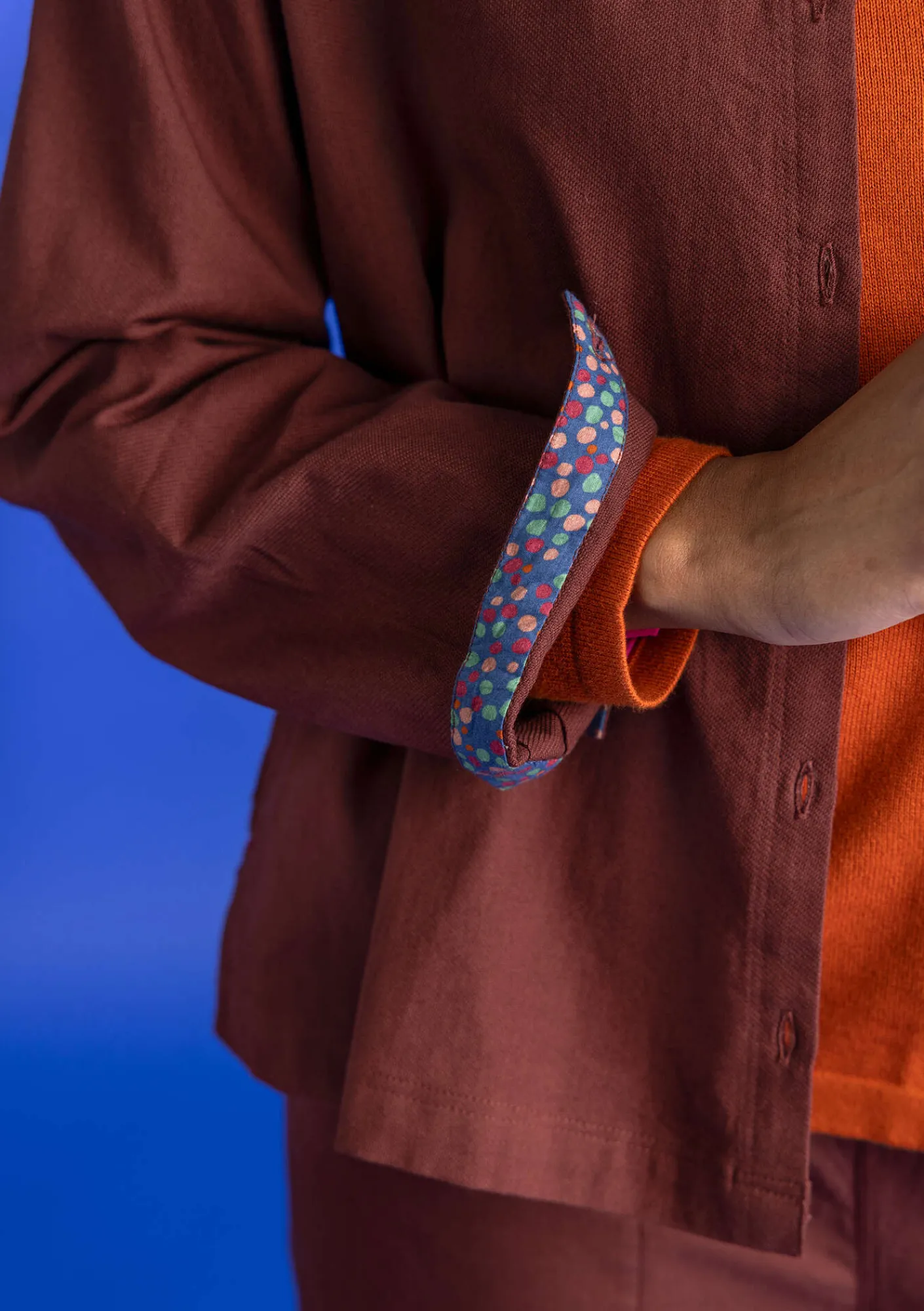 Gudrun Sjödén Pullover & Shirts>Twillbluse aus Bio-Baumwolle Rotebete