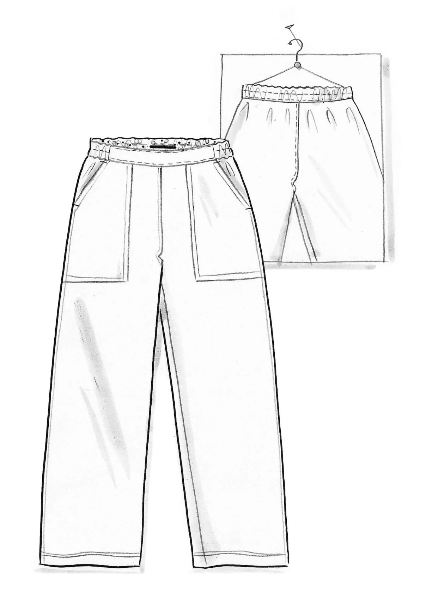 Gudrun Sjödén Hosen>Twillhose aus Bio-Baumwolle Taupe