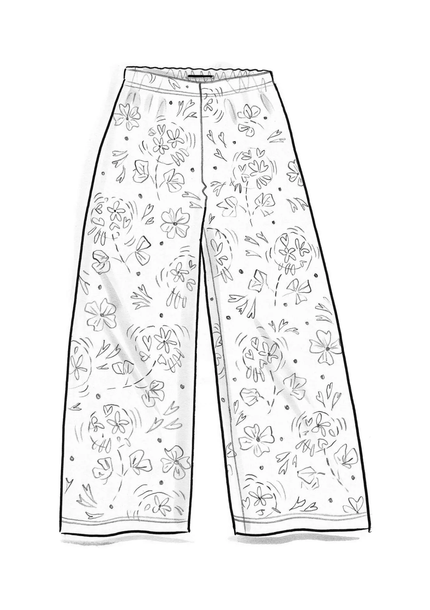 Gudrun Sjödén Hosen>Velourshose „Selma“ aus Bio-Baumwolle/Recycling-Polyester Traube