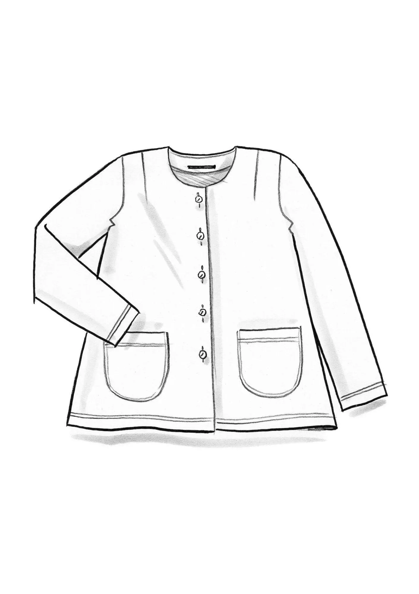 Gudrun Sjödén Strickjacken|Pullover & Shirts>Veloursjacke aus Bio-Baumwolle/Recycling-Polyester Granatapfel