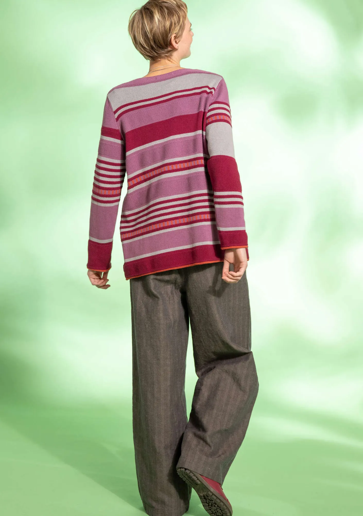 Gudrun Sjödén Hosen>Webhose „Woodland“ aus Bio-Baumwolle/Leinen Taupe