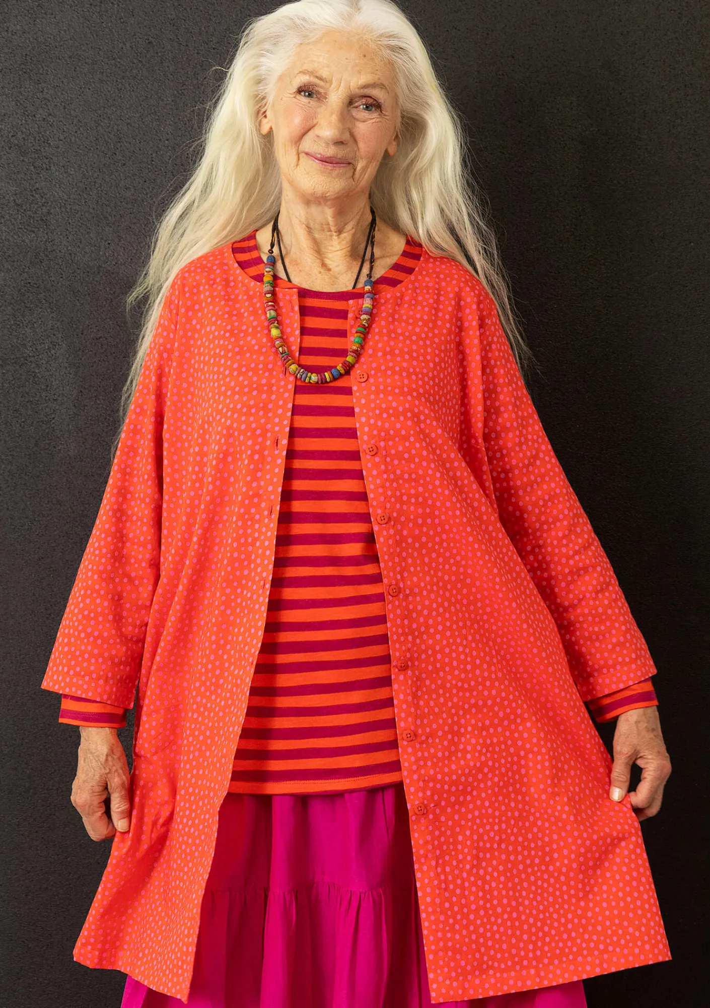Gudrun Sjödén Tuniken>Webtunika „Monika“ aus Bio-Baumwolle Lavarot