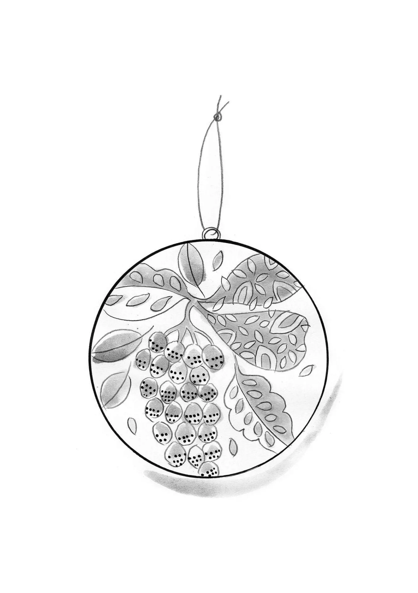 Gudrun Sjödén Dekoration & Accessoires>Weihnachtskugel „Gnistra“ aus Papiermaschee Lavarot