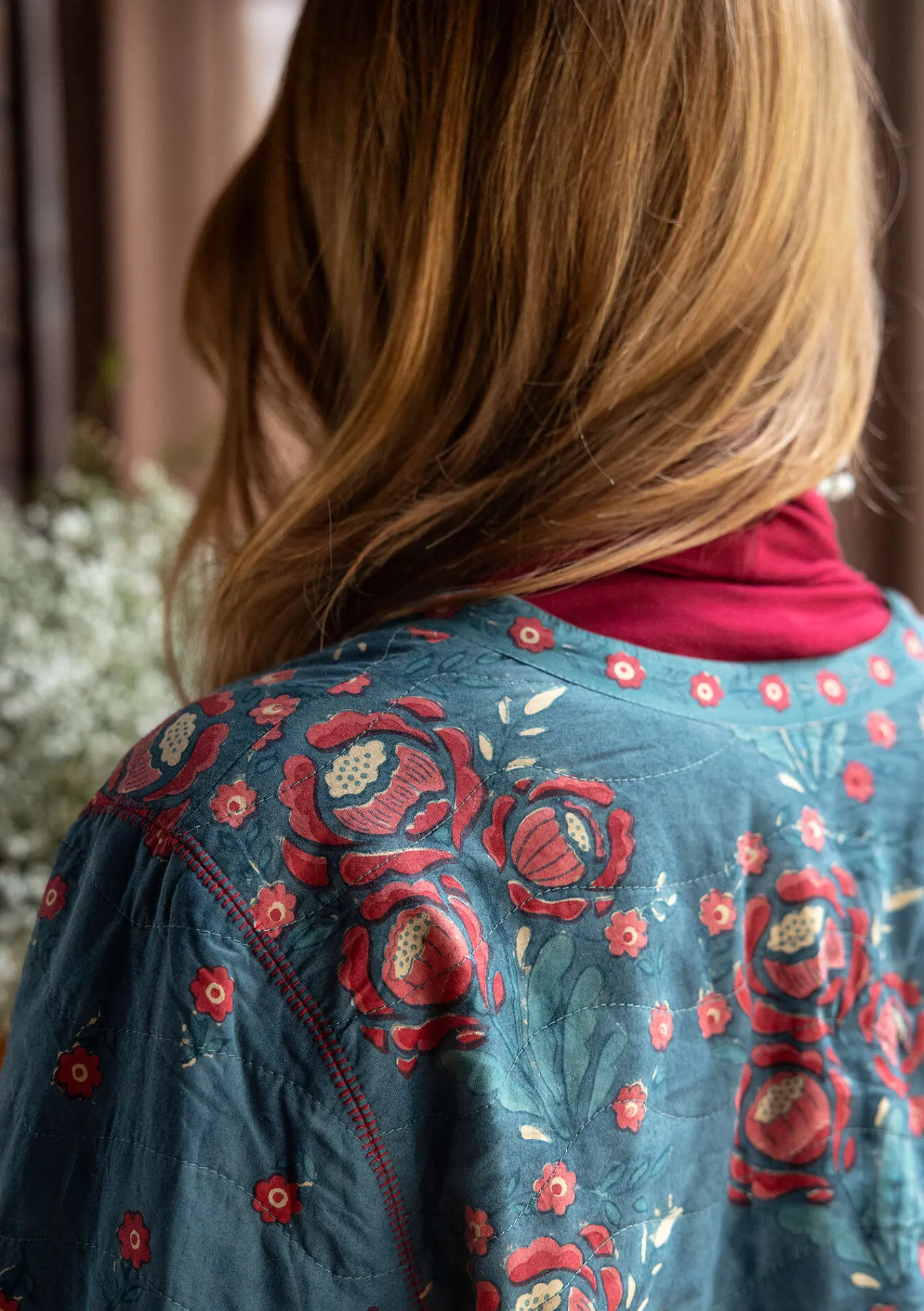 Gudrun Sjödén Jacken & Mäntel>Wendejacke „Asta“ aus Bio-Baumwolle Indigogrün